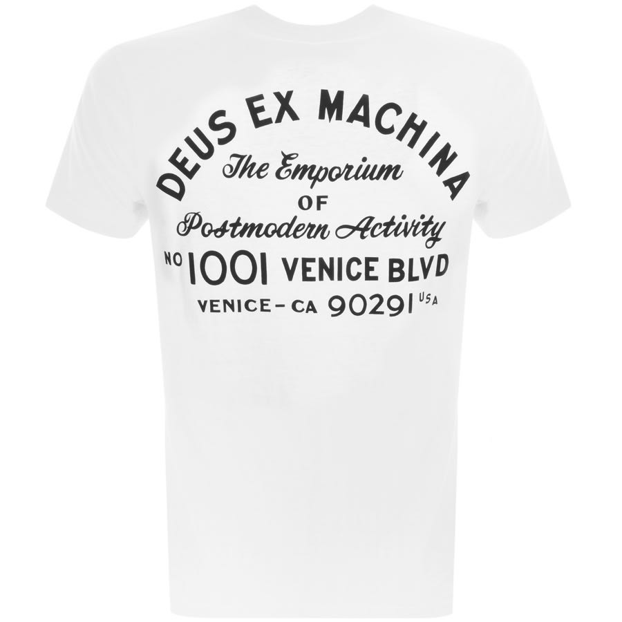 Alternative Image for ProductDeus Ex Machina Pocket Logo T Shirt White2